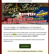 SANTA coupon verification screenshot
