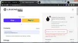 Legendary coupon verification screenshot