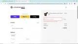 Legendary coupon verification screenshot