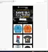 Legendary coupon verification screenshot