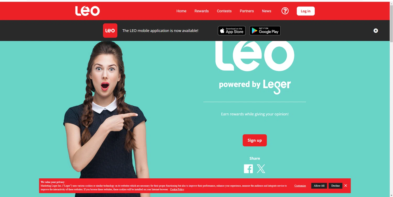 Leger Opinion checkout page showing Leger Opinion promo code box | Screenshot taken by SimplyCodes community member on Jun 13, 2024