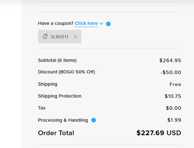 Legion Athletics checkout page showing Legion Athletics promo code box | Screenshot taken by SimplyCodes community member on Sep 1, 2025