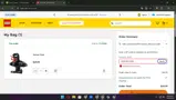 LEGO coupon verification screenshot