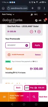 RESIDENT coupon verification screenshot