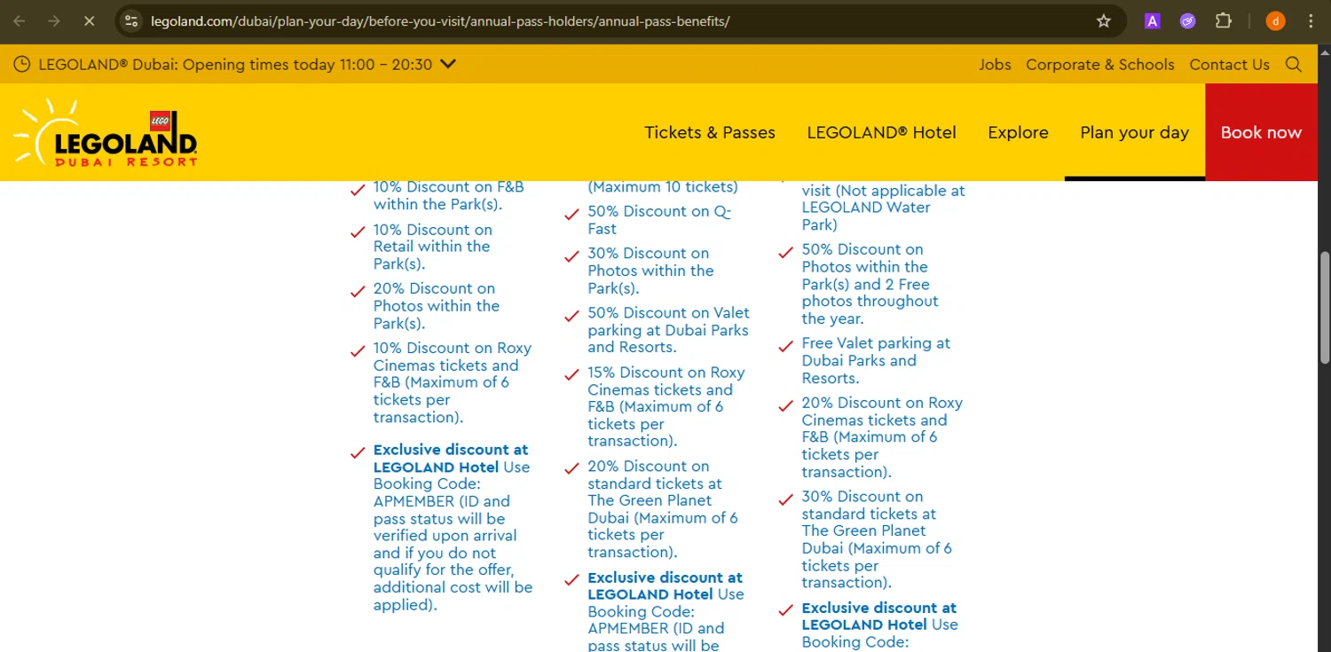 LEGOLAND Florida checkout page showing LEGOLAND Florida promo code box | Screenshot taken by SimplyCodes community member on Jul 24, 2025