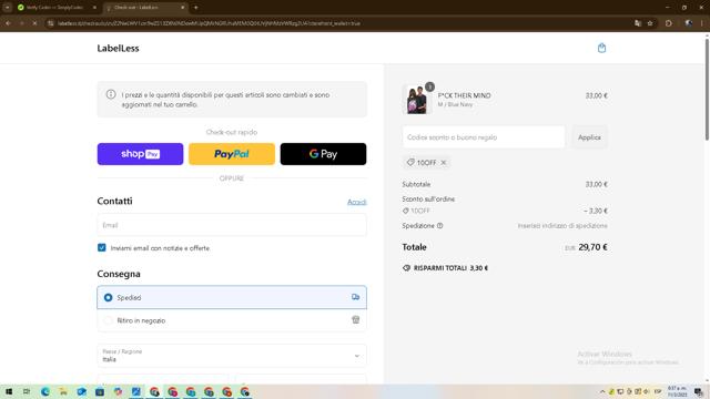 Leisure Lakes Bikes checkout page showing Leisure Lakes Bikes discount code box | Screenshot taken by SimplyCodes community member on Mar 11, 2025