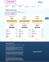 Leisure Guard Travel coupon verification screenshot