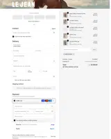 LE JEAN coupon verification screenshot