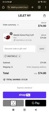 S4MLKXVF coupon verification screenshot