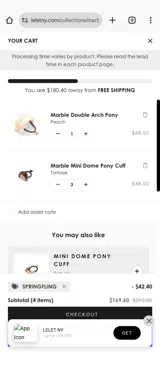 SPRINGFLING coupon verification screenshot