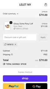 NEW10 coupon verification screenshot