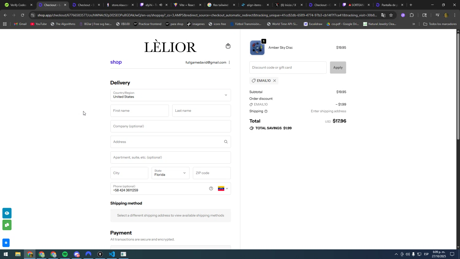 Lelior discount code screenshot showing code EMAIL10 applied at Lelior checkout page. Uploaded by SimplyCodes community member SOOOOOOOOOOOOOOOOOOOOOOO on Oct 27, 2025