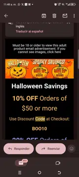 LeLuv coupon verification screenshot