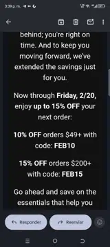 LeLuv coupon verification screenshot