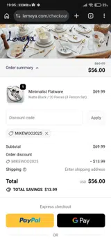 MIKEWOO2025 coupon verification screenshot