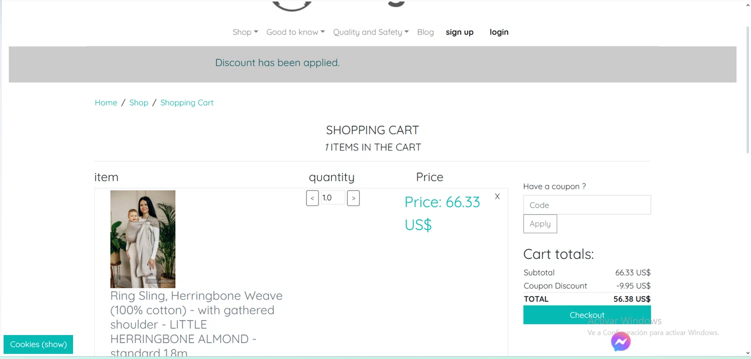 LennyLamb discount code screenshot showing code MAY25 applied at LennyLamb checkout page. Uploaded by SimplyCodes community member comepingas on May 22, 2025