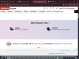 Lenovo coupon verification screenshot