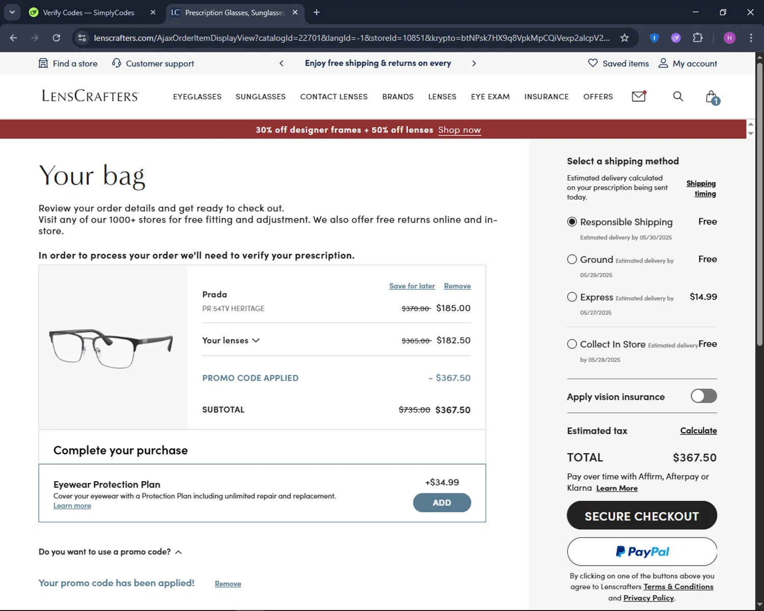 lenscrafters promo codes - $50 off (verified) jun 2025