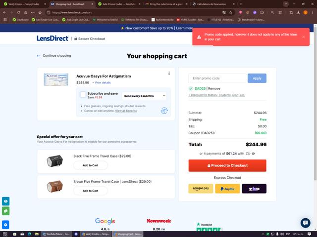 Lens Direct Promo Codes - 30% Off (Verified) Sep 2025