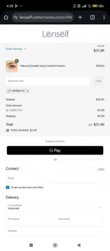 Lenself10 coupon verification screenshot