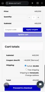 desc10 coupon verification screenshot
