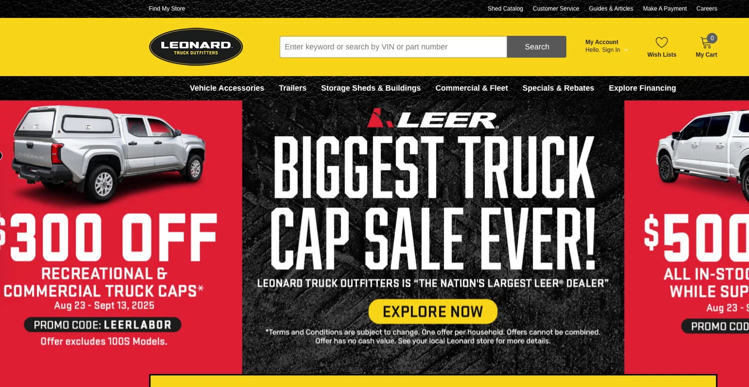 Leonard USA promo code screenshot showing code LEERLABOR applied at Leonard USA checkout page. Uploaded by SimplyCodes community member ELOIN777 on Sep 7, 2025