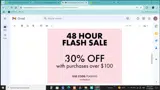 FLASH30 coupon verification screenshot