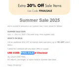 FINALSALE coupon verification screenshot
