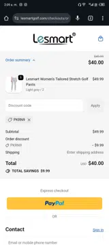 PKRN9 coupon verification screenshot