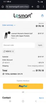 new10 coupon verification screenshot