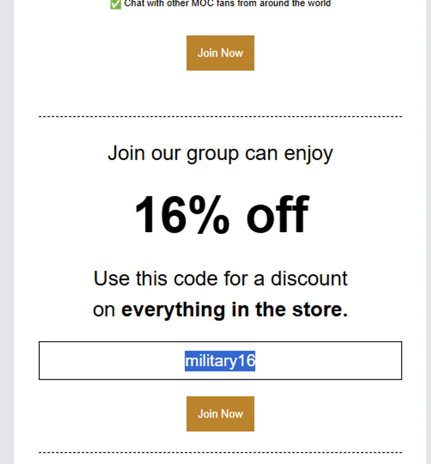 Letbricks coupon code screenshot showing code military16 applied at Letbricks checkout page. Uploaded by SimplyCodes community member BYEEEE on Oct 18, 2025