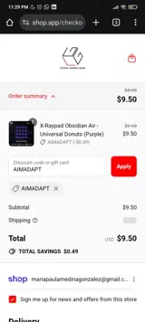 Lethal Gaming Gear coupon verification screenshot