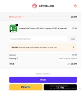 Lethal Gaming Gear coupon verification screenshot