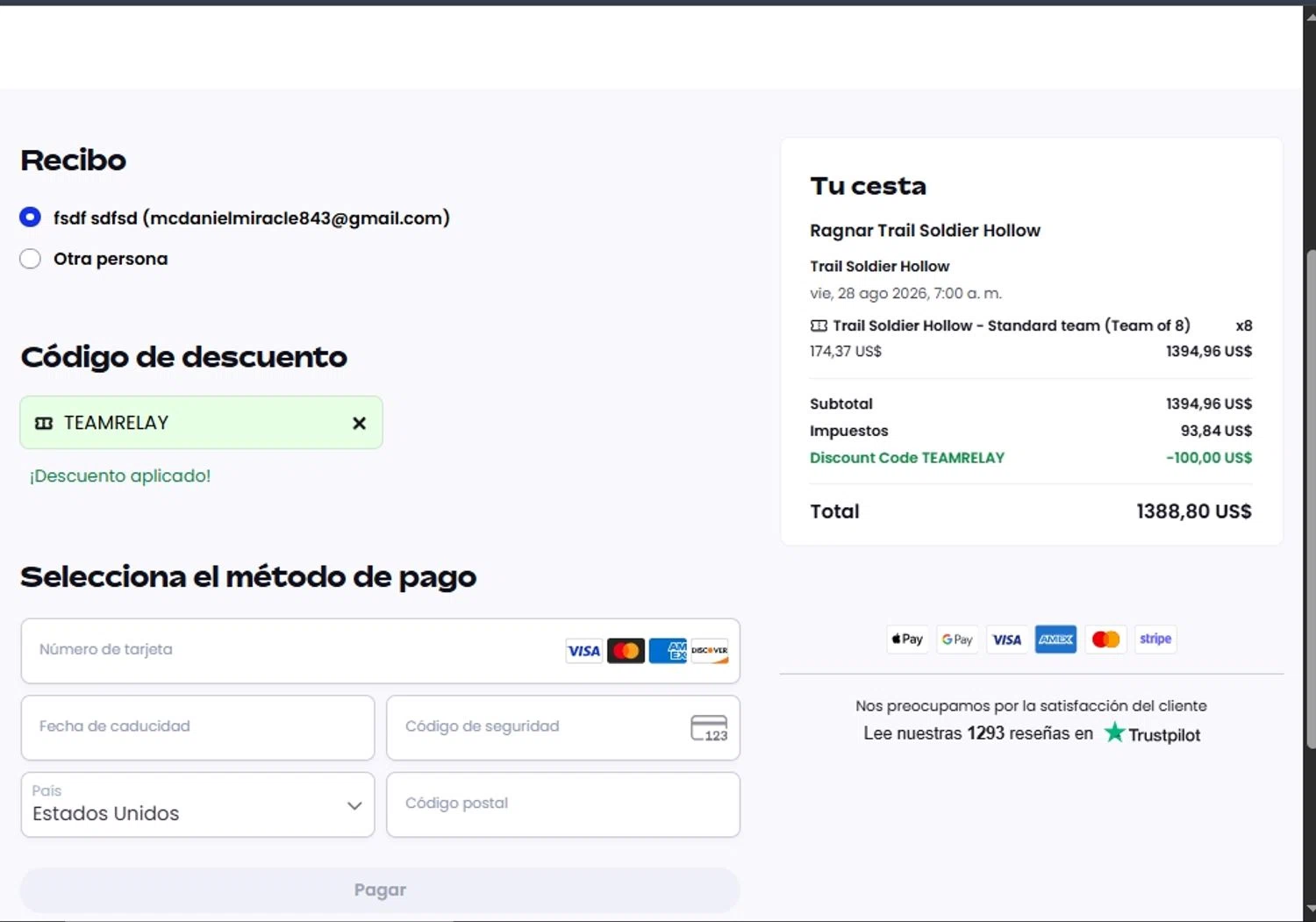 Let's Do This checkout page showing Let's Do This discount code box | Screenshot taken by SimplyCodes community member on Sep 30, 2025
