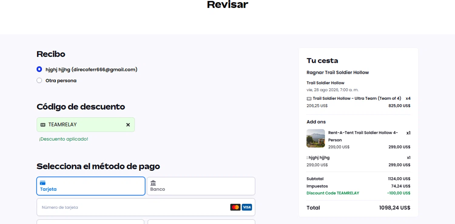 Let's Do This discount code screenshot showing code TEAMRELAY applied at Let's Do This checkout page. Uploaded by SimplyCodes community member usermariee on Oct 29, 2025
