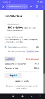 ARCH10 coupon verification screenshot