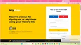 LetyShops coupon verification screenshot
