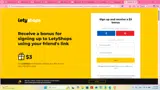LetyShops coupon verification screenshot
