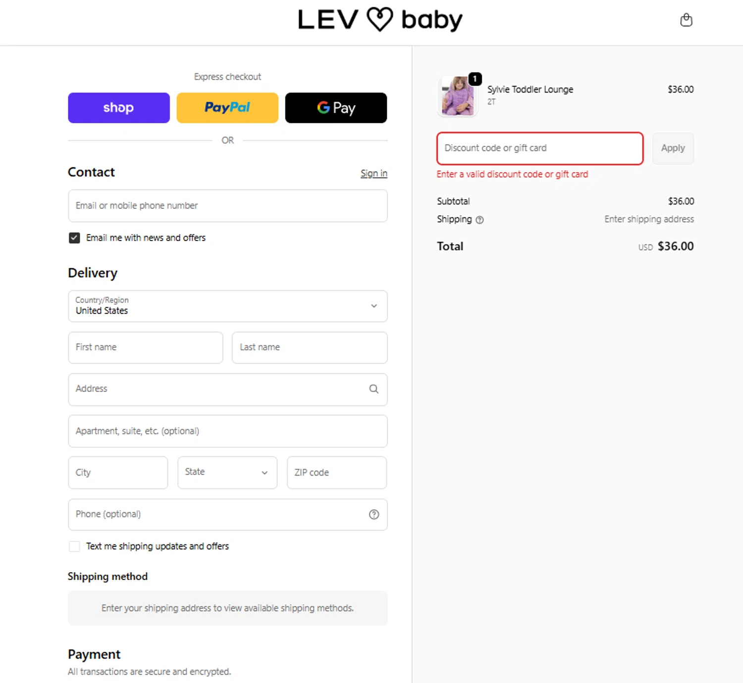 Lev Baby discount code screenshot showing code WKD20 applied at Lev Baby checkout page. Uploaded by SimplyCodes community member Mbappe on Feb 13, 2026