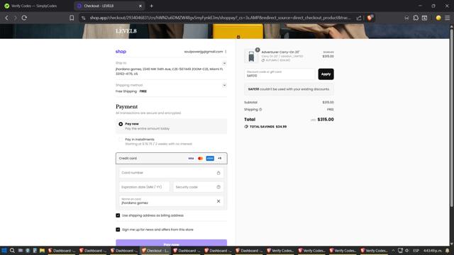 LEVEL8 checkout page showing LEVEL8 promo code box | Screenshot taken by SimplyCodes community member on Sep 12, 2025