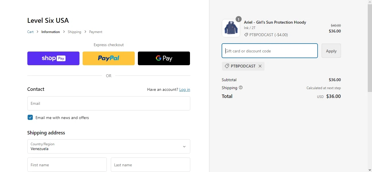 where to use Marker promo code box