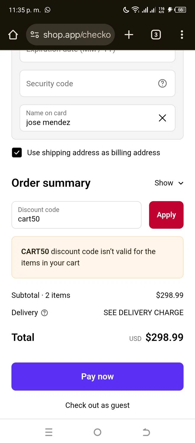 Levin Furniture coupon code screenshot showing code cart50 applied at Levin Furniture checkout page. Uploaded by SimplyCodes community member Gianpiero on Jul 27, 2025