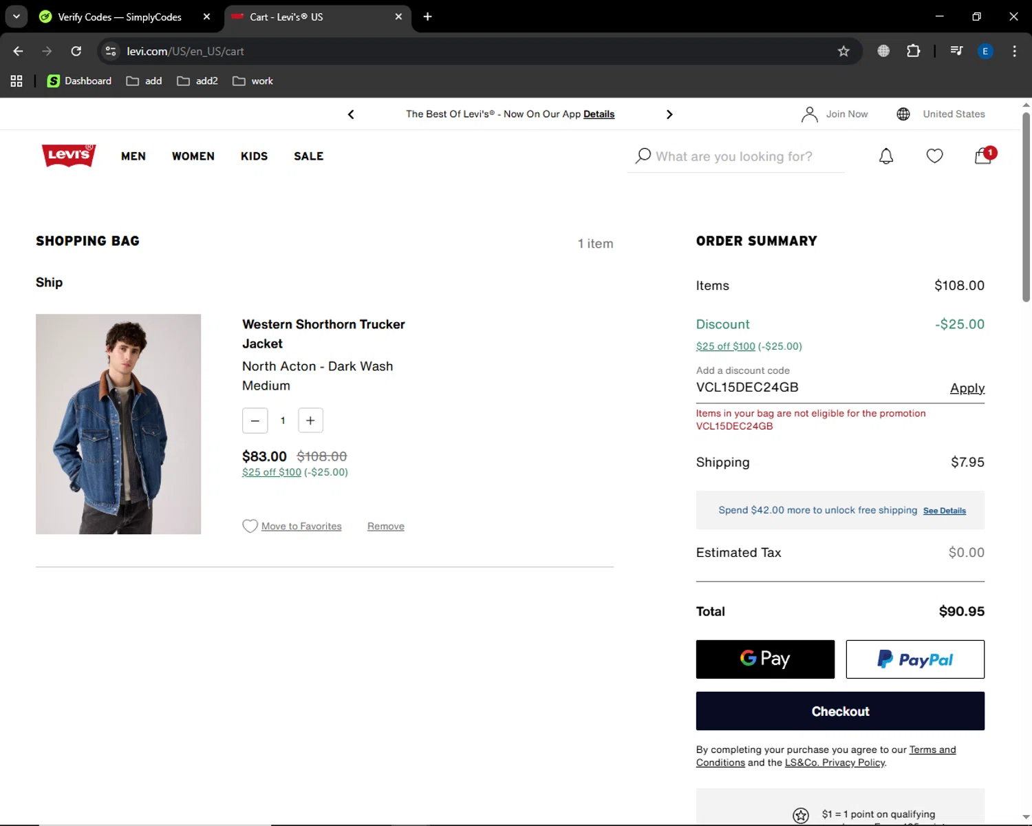 Clearance Levis Levi's First Order Promo Code Levi's Discount
