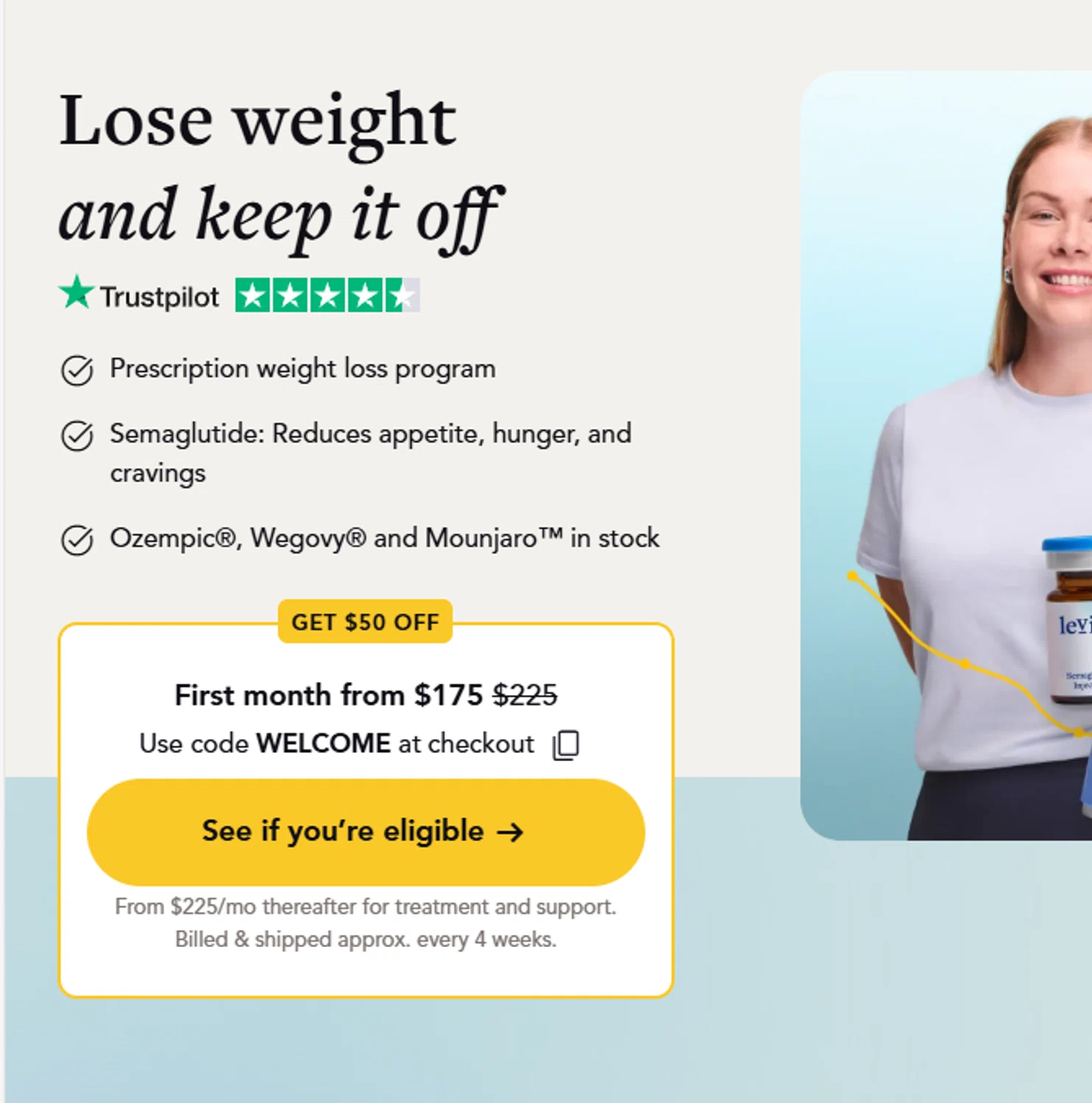 Levity Healthcare checkout page showing Levity Healthcare promo code box | Screenshot taken by SimplyCodes community member on Mar 14, 2025