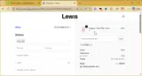 Lewis coupon verification screenshot