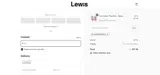 Lewis coupon verification screenshot