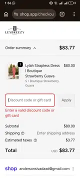 BOGO50 coupon verification screenshot