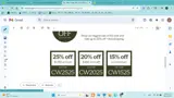 CW2525 coupon verification screenshot