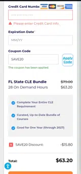 LexVid coupon verification screenshot