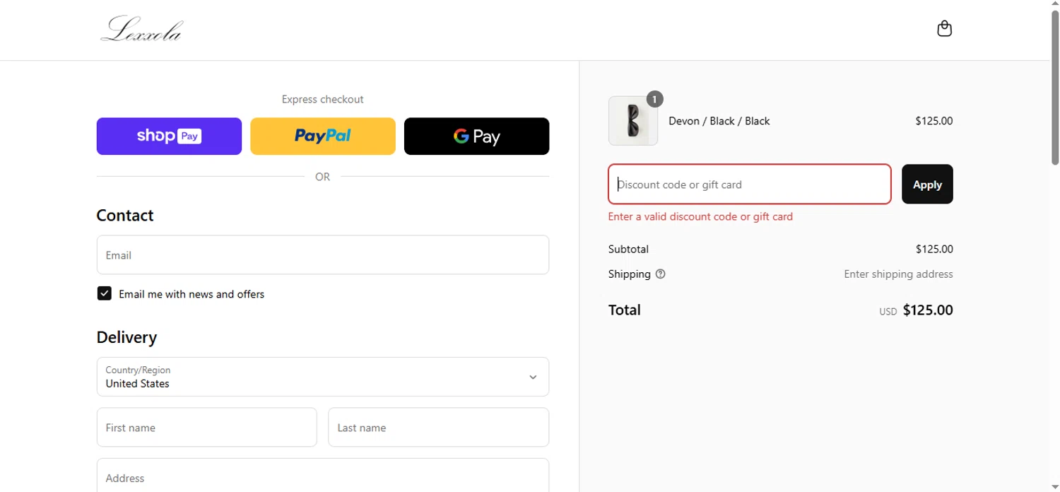 Lexxola discount code screenshot showing code CLUBSMS applied at Lexxola checkout page. Uploaded by SimplyCodes community member STEVE20 on Apr 17, 2025